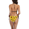 New Sunflowers Black Halter Neck Bikini with Front Buckle up to 5 XL (FWS) 3