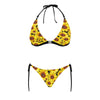 New Sunflowers Black Halter Neck Bikini with Front Buckle up to 5 XL (FWS) 4