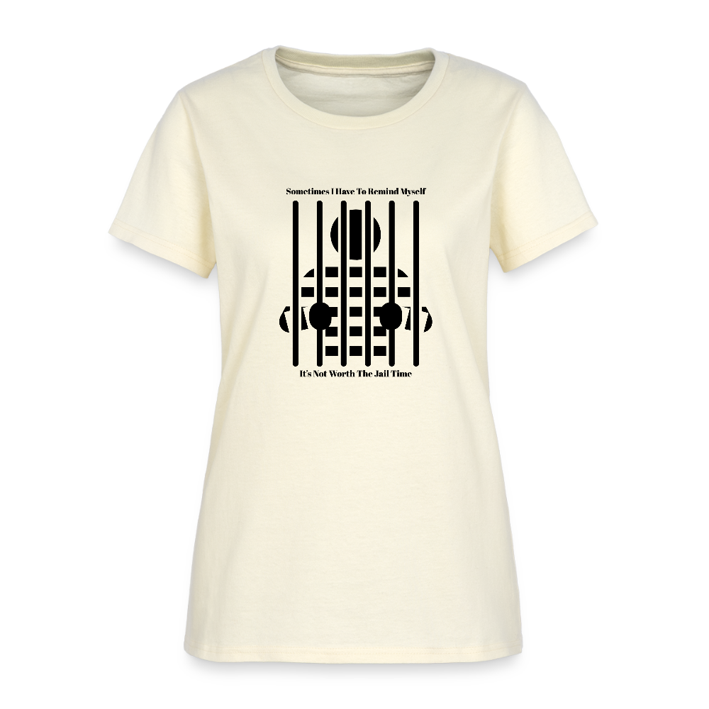 Not Worth the Jail Time 2 Cotton T-Shirt - off white