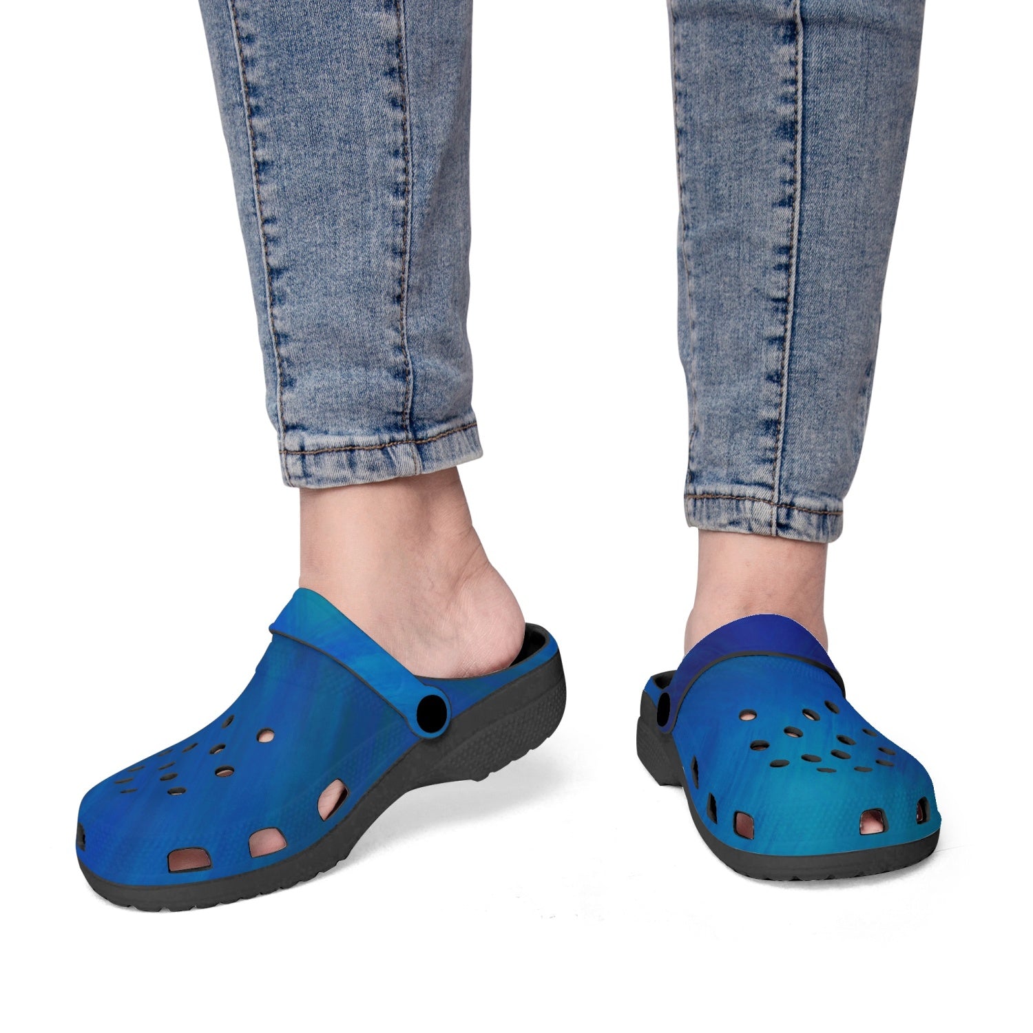 Ocean Black Unisex Rubber Clogs up to size 12 2