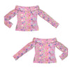 Off Shoulder Slim Fit Long Sleeve Top up to 5 XL 4