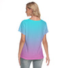 Ombre Double Aqua Pink Top up to 4 XL (FWS) 4