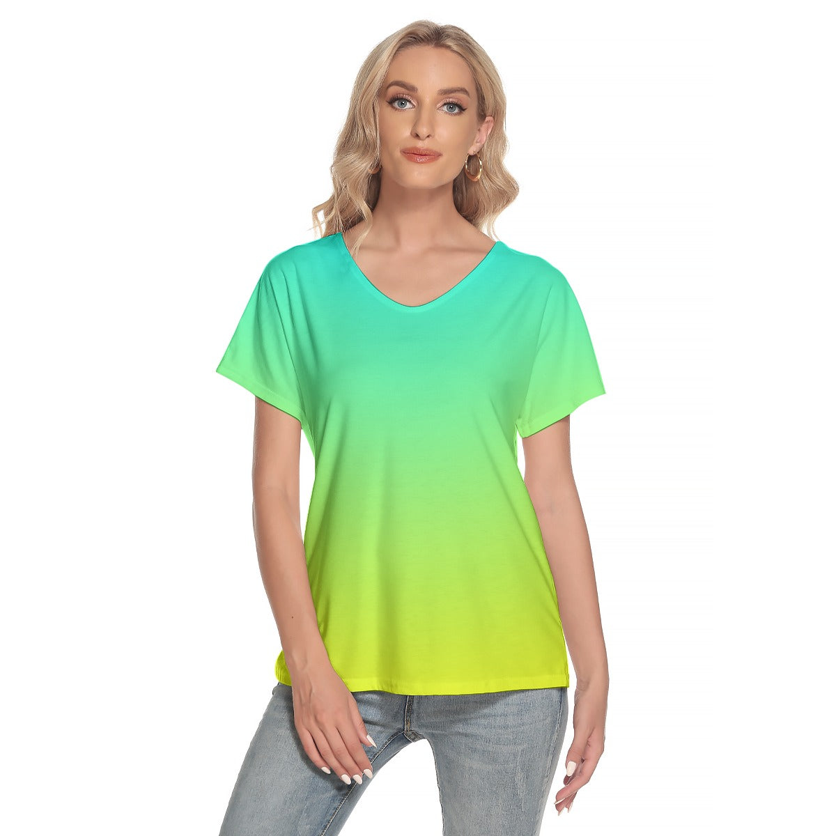 Ombre Double Aqua Yellow Top up to 4 XL (FWS) 1