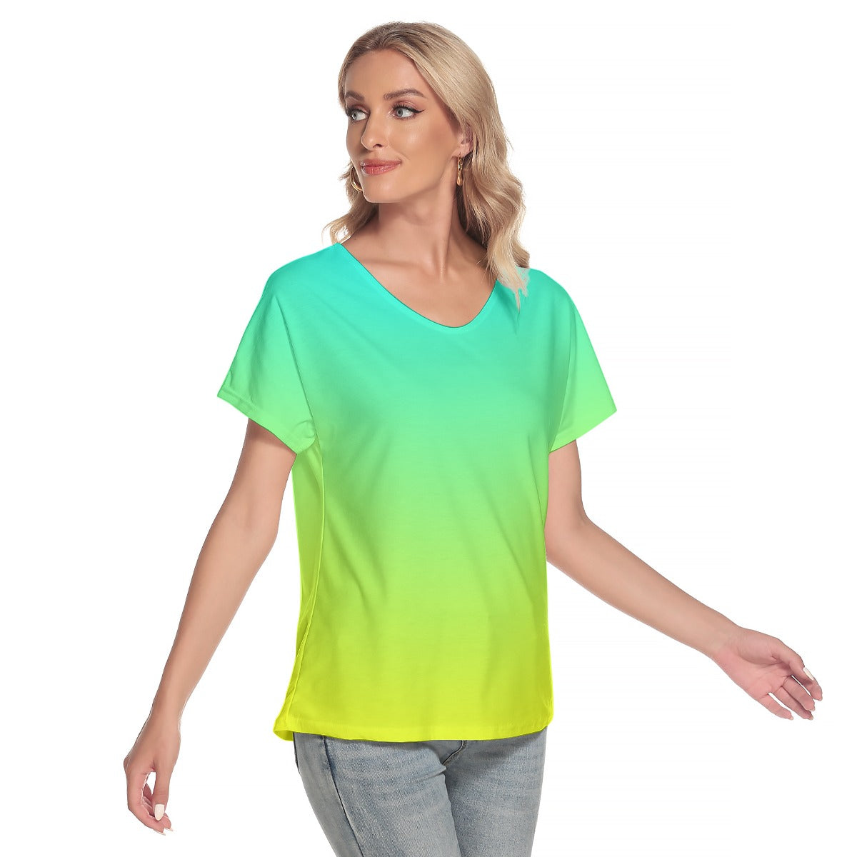 Ombre Double Aqua Yellow Top up to 4 XL (FWS) 2