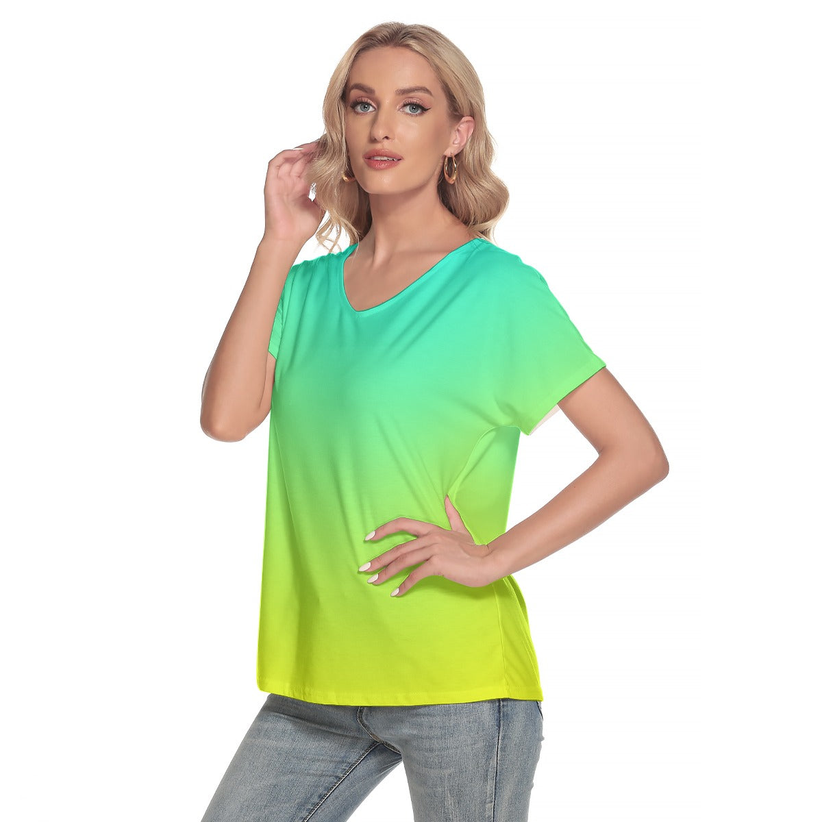 Ombre Double Aqua Yellow Top up to 4 XL (FWS) 3