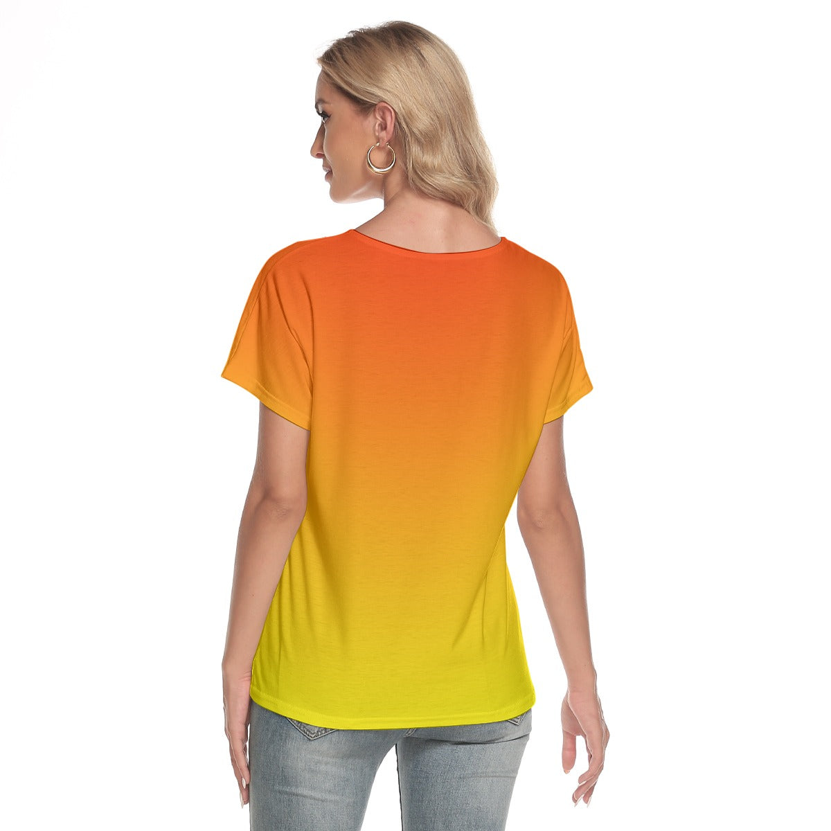 Ombre Double Orange Yellow Top up to  4 XL (FWS) 4