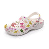 Orchids Graphic Women's Rubber Clogs up to size 12 2