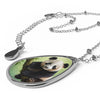 Panda Oval Pendant Necklace (FWS) 3