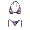 Pansies Retro Pink Halter Neck Bikini with Front Buckle up to 5 XL (FWS) 4