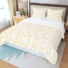 Pastel Frangipanis Three Piece Bed Cover Set 3