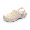 Pastel Frangipanis Women's Rubber Clogs up to size 12 1