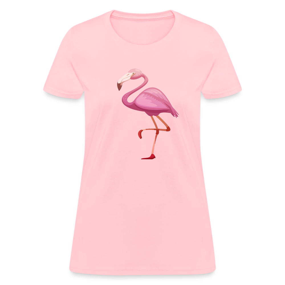 Pink Flamingo Cotton T-Shirt - pink