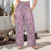 Pink Love High Elastic Waist Pants with Wide Legs up to 5 XL 1