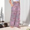 Pink Love High Elastic Waist Pants with Wide Legs up to 5 XL 2