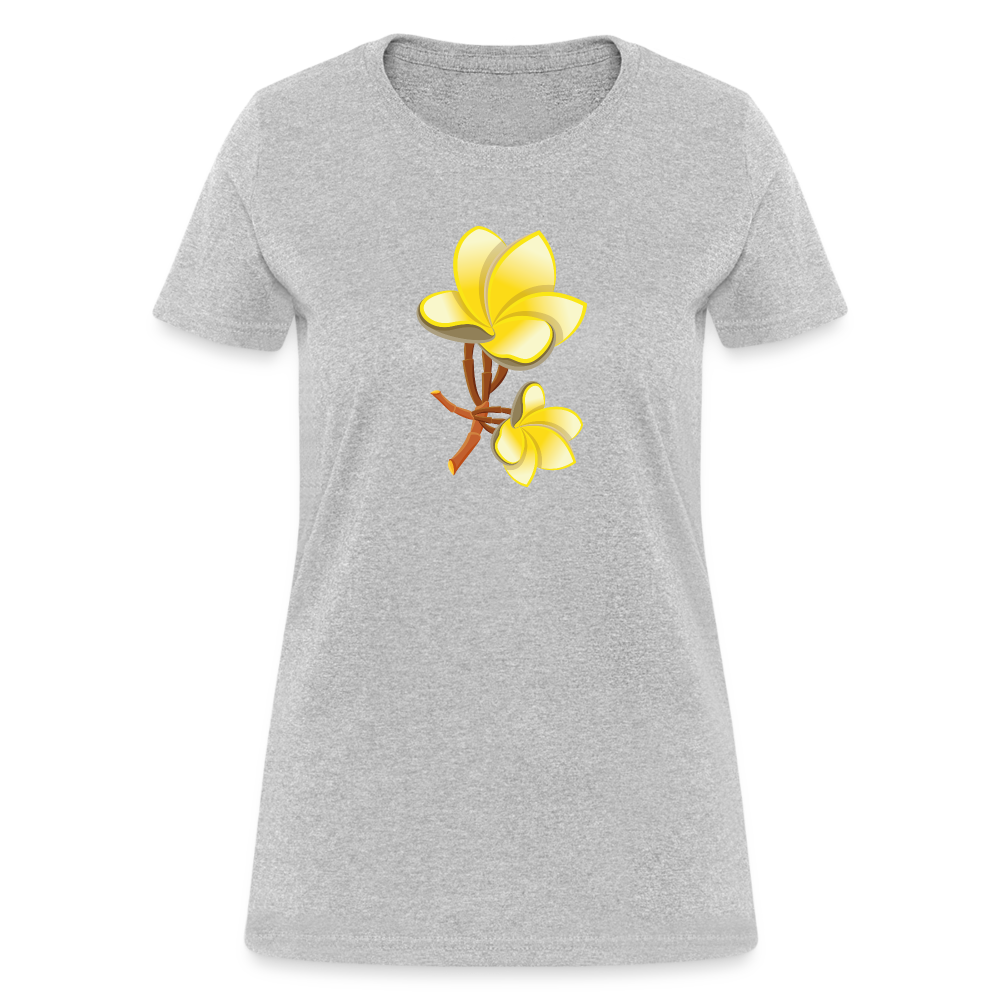 Plumeria Women's T-Shirt - heather gray