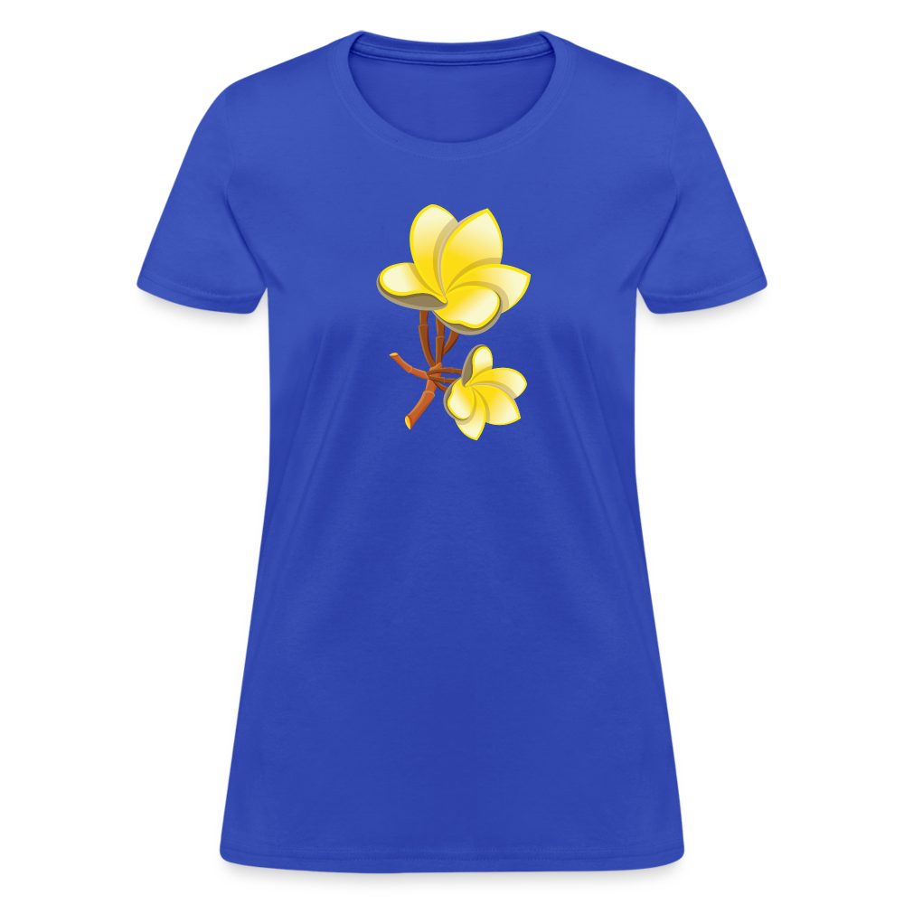 Plumeria Women's T-Shirt - royal blue