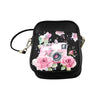 Pretty Pink Camera Small Black Shoulder Sling Bag 7