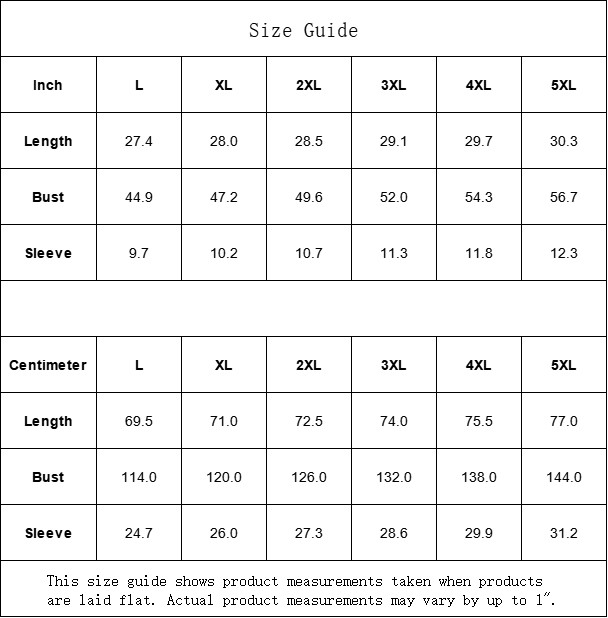 Santa Bay Christmas Curved Hem Top Large to 5 XL (FWS) size chart