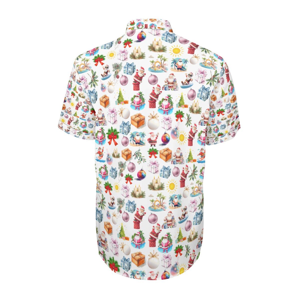 Santa Bay Christmas Unisex Collared Shirt| 115GSM Cotton Poplin up to 5 XL 2