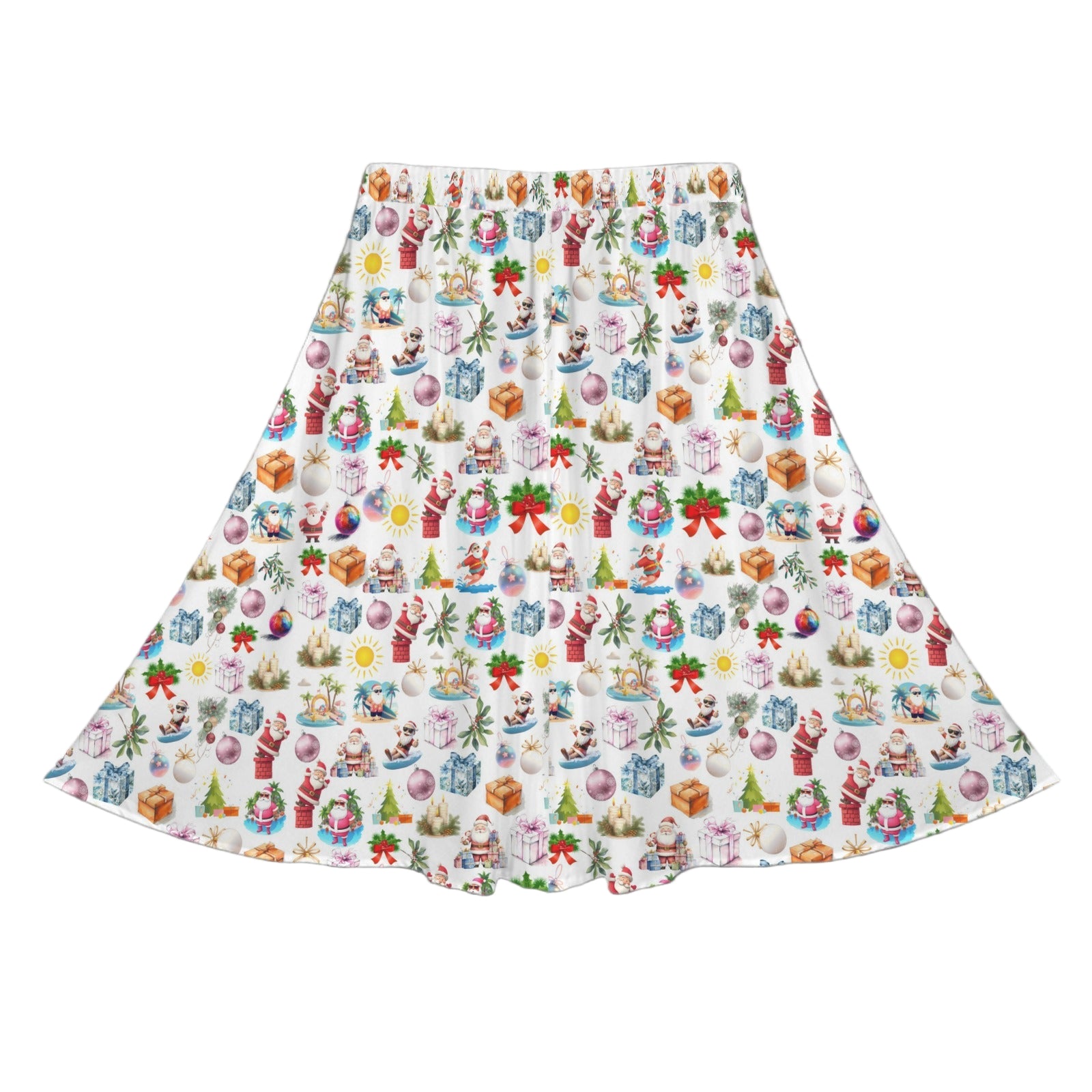 Santa Bay Mid Length Skirt with Pockets up to 5 XL (FWS) white 2