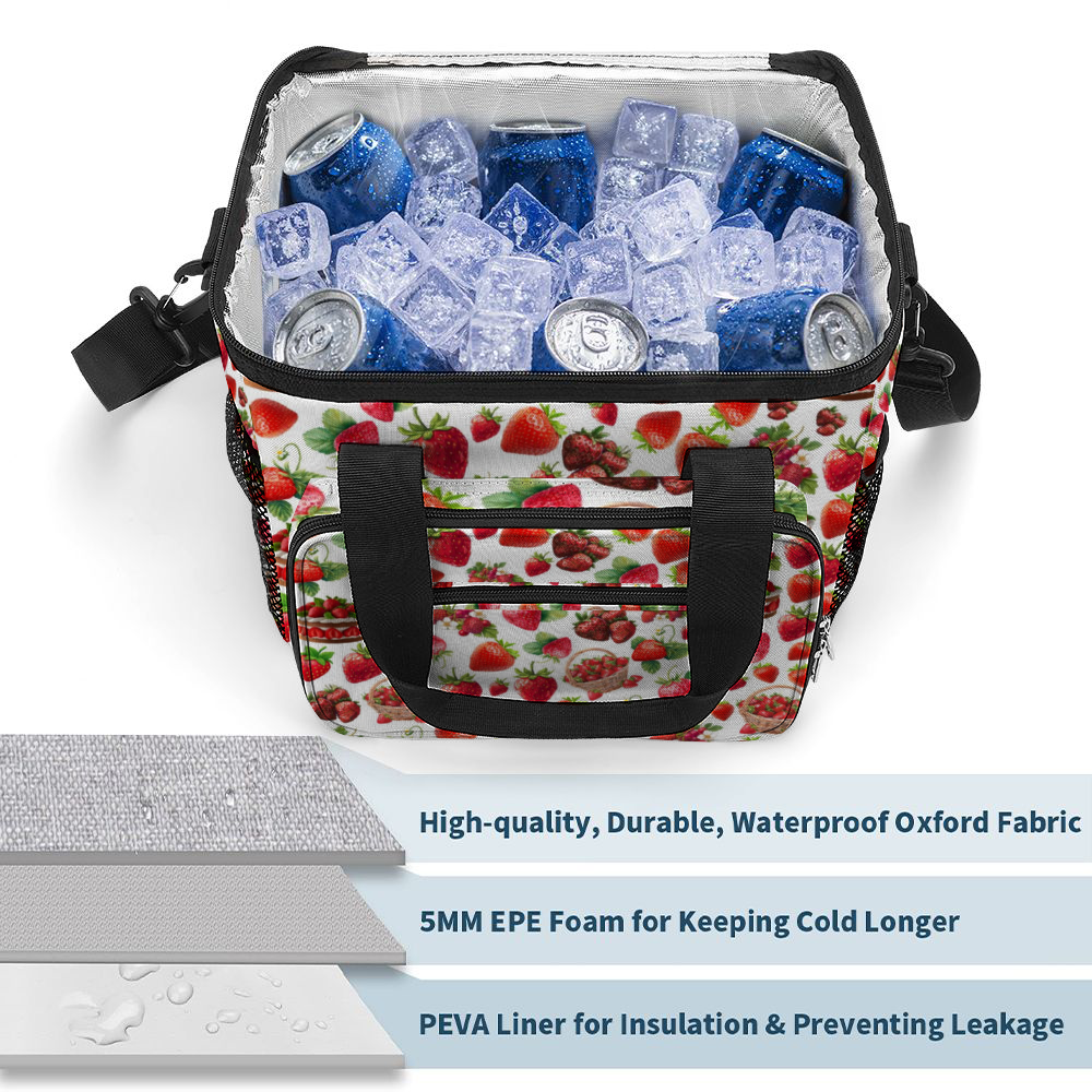 Strawberries Multi Function Large Waterproof Bag 3