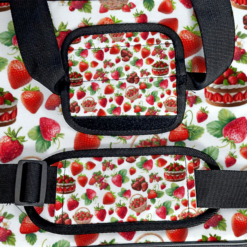 Strawberries Multi Function Large Waterproof Bag 6
