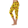Sunflowers New Black Capri Leggings up to 5 XL 1