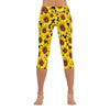 Sunflowers New Black Capri Leggings up to 5 XL 3