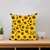 Sunflowers New Black Short Plush Cushion Covers in 6 Sizes (FWS) 2
