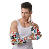 Tatt Art Coloured White Weather Protection Arm Sleeves Unisex (FWS) 2