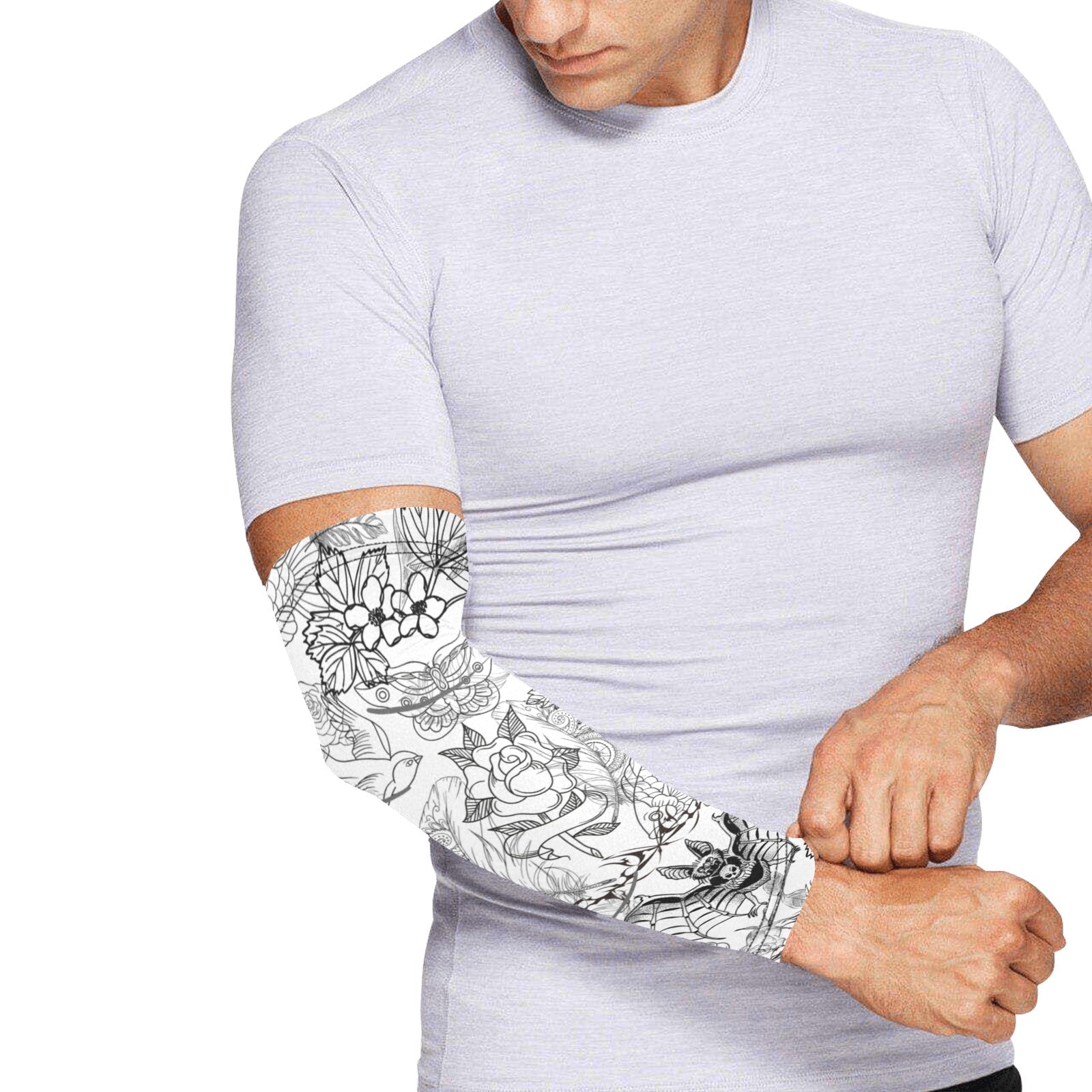 Tatt Art Graphic Weather Protection Arm Sleeves (FWS) men