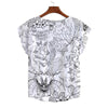 Tatt Graphic Art White Curved Hem Top up to 5 XL (FWS) 2
