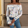Travel Love Off Shoulder Slim Fit Long Sleeve Top up to 5 XL 1