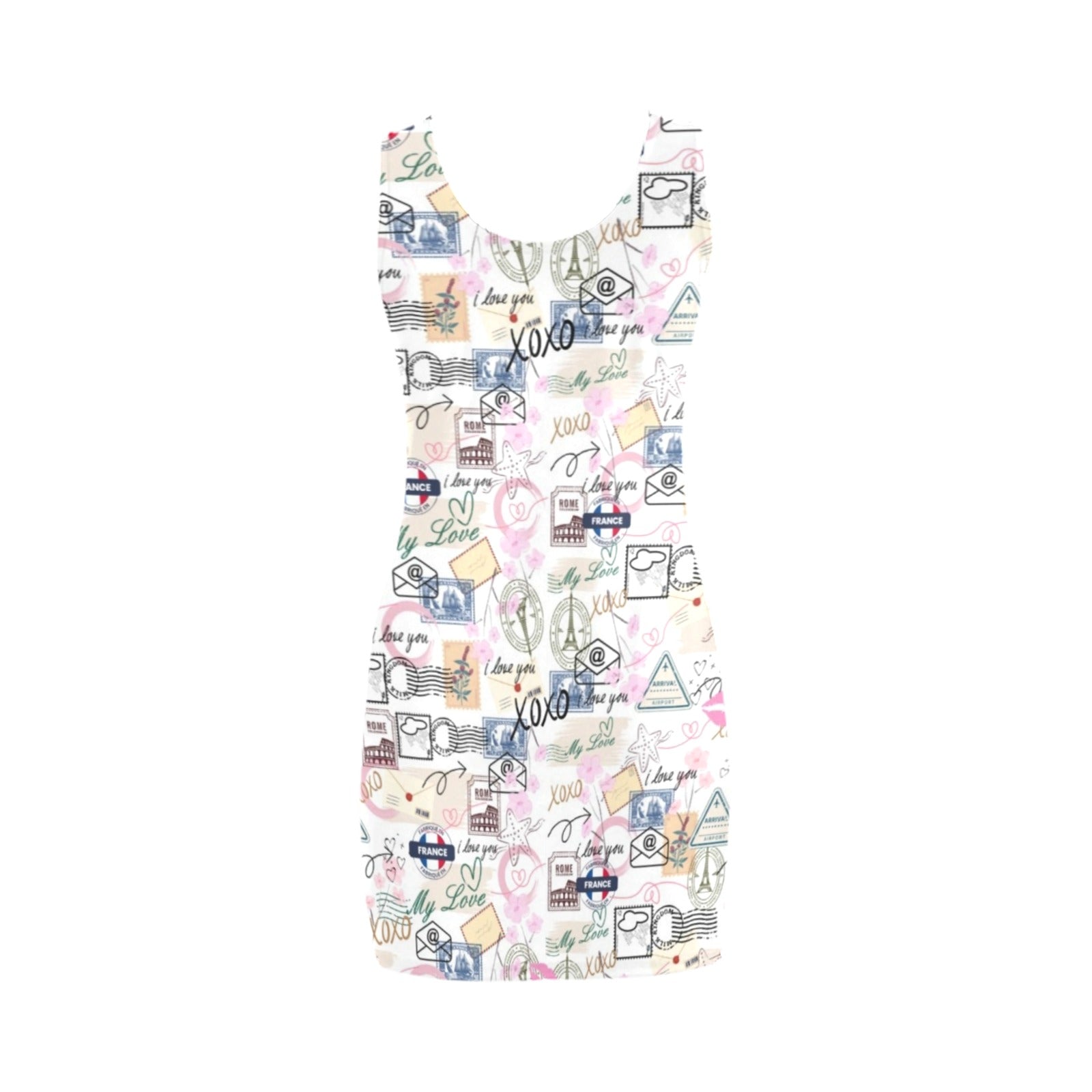 Travel Love Sleeveless Tank Dress up to 5 XL (FWS) 4