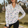 Travel Love Zip Neck Long Sleeve Top up to 5 XL 1