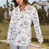 Travel Love Zip Neck Long Sleeve Top up to 5 XL 2