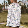 Travel Love Zip Neck Long Sleeve Top up to 5 XL 3