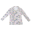 Travel Love Zip Neck Long Sleeve Top up to 5 XL white 1