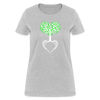 Tree Heart Cotton T-Shirt up to 3 XL Heather Grey