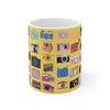 Vintage Cameras Yellow Mug 11oz (Microwave & Dishwasher Safe) 3