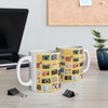 Vintage Cameras Yellow Mug 11oz (Microwave & Dishwasher Safe) 5