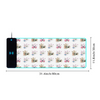 Watercolor Cameras Wireless Charging Luminous Mousepad in two sizes 1