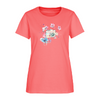 Watercolour Camera Cotton T-Shirt up to 3 XL - coral