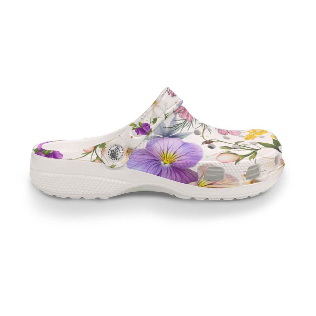 White Floral Rubber Shoes up to size 12 3