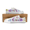 White Floral White Low Rise Women's Shoes up to size 12 4