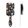 Wildflowers Painted Black Air Cushion Scalp Massage Brush (FWS) 2