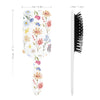 Wildflowers Painted White Air Cushion Scalp Massage Brush (FWS) 2