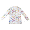 Wildflowers Painted White Zip Neck Long Sleeve Top up to 5 XL 5