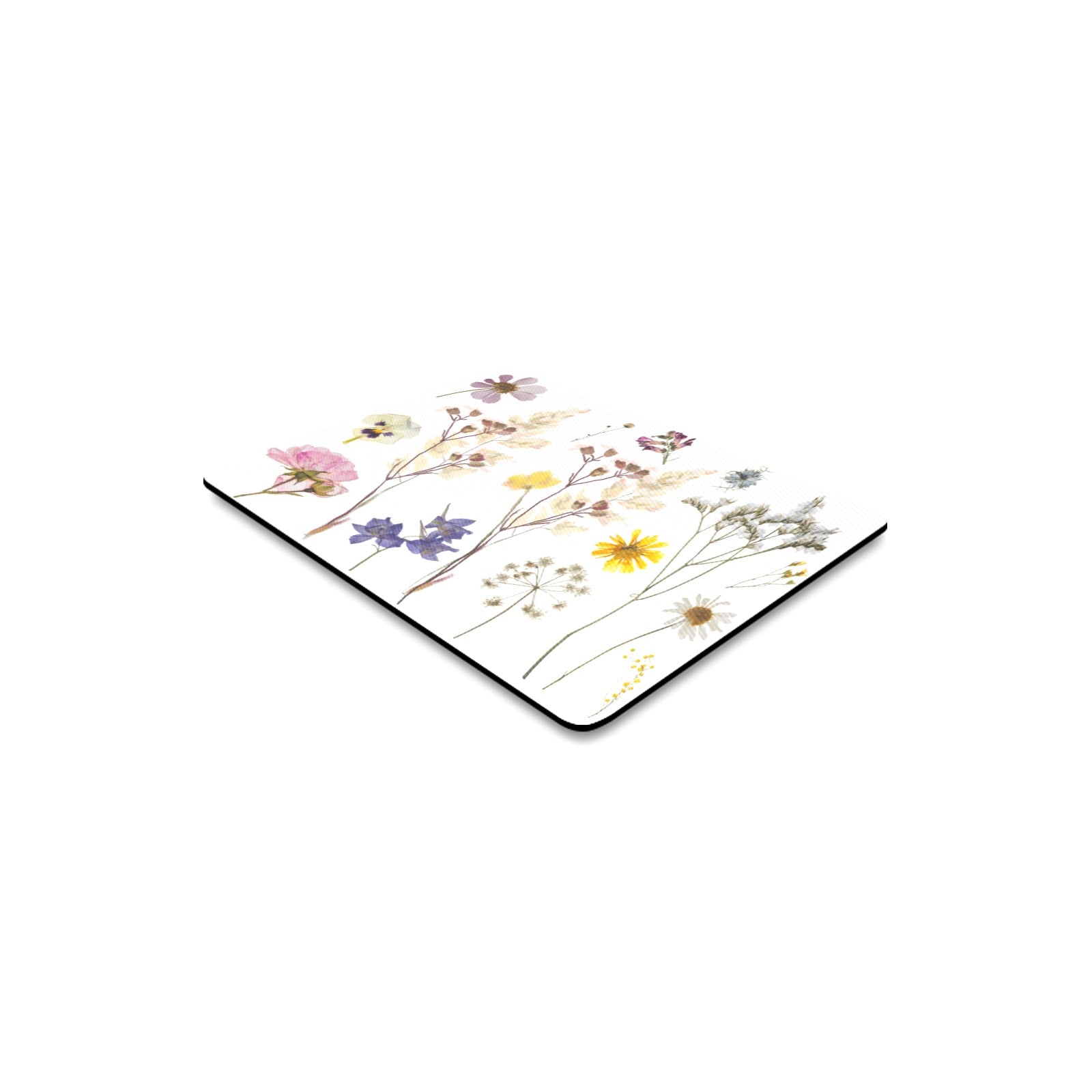 Wildflowers White Rectangle Mousepad (Made In Australia) 2