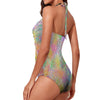 Windswept Spring Women's Ruched Halter Neck Swimsuit up to 5 XL (FWS) 3
